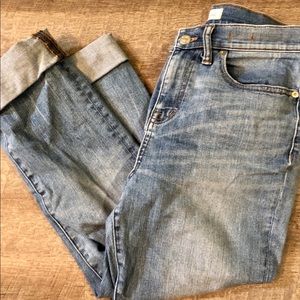 Madewell Crop Boyfriend Jeans